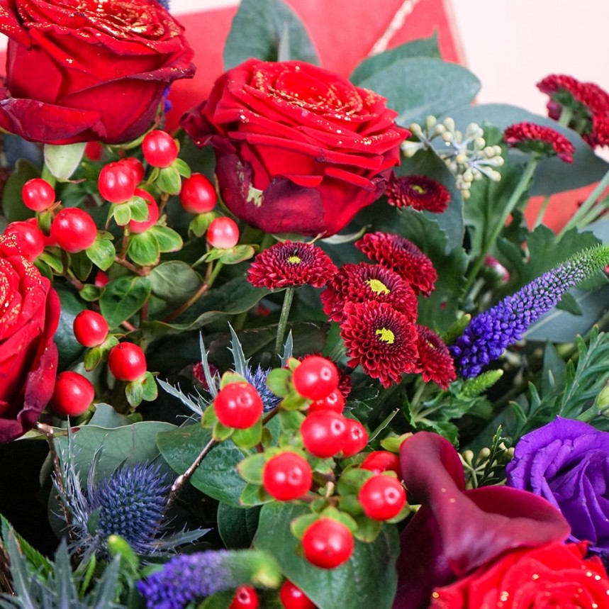 Crimson Elegance Hand-Tied