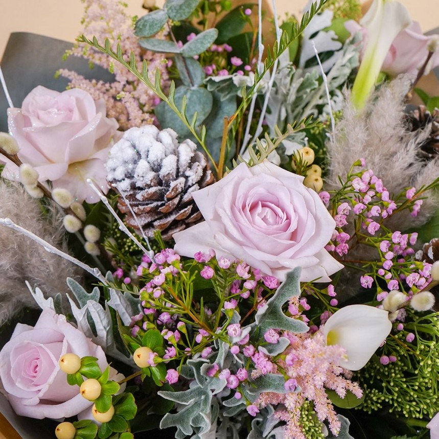 Pink Frost Hand-Tied