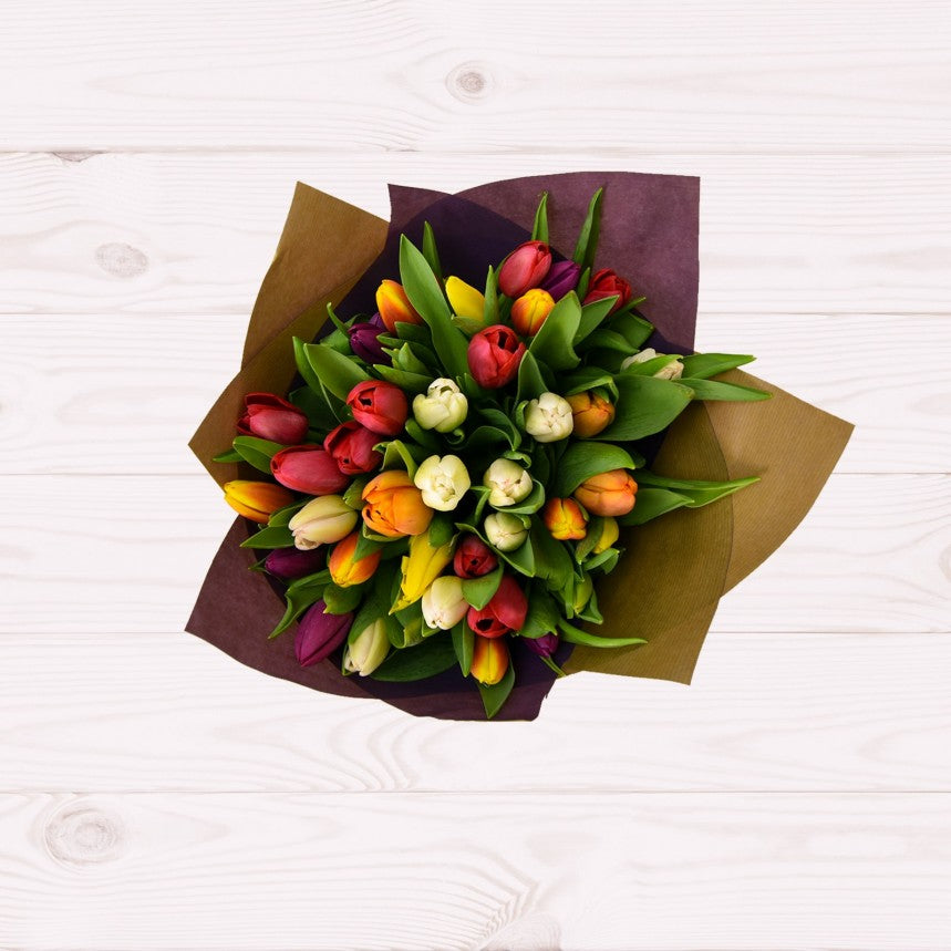 Timeless Tulips Hand-Tied